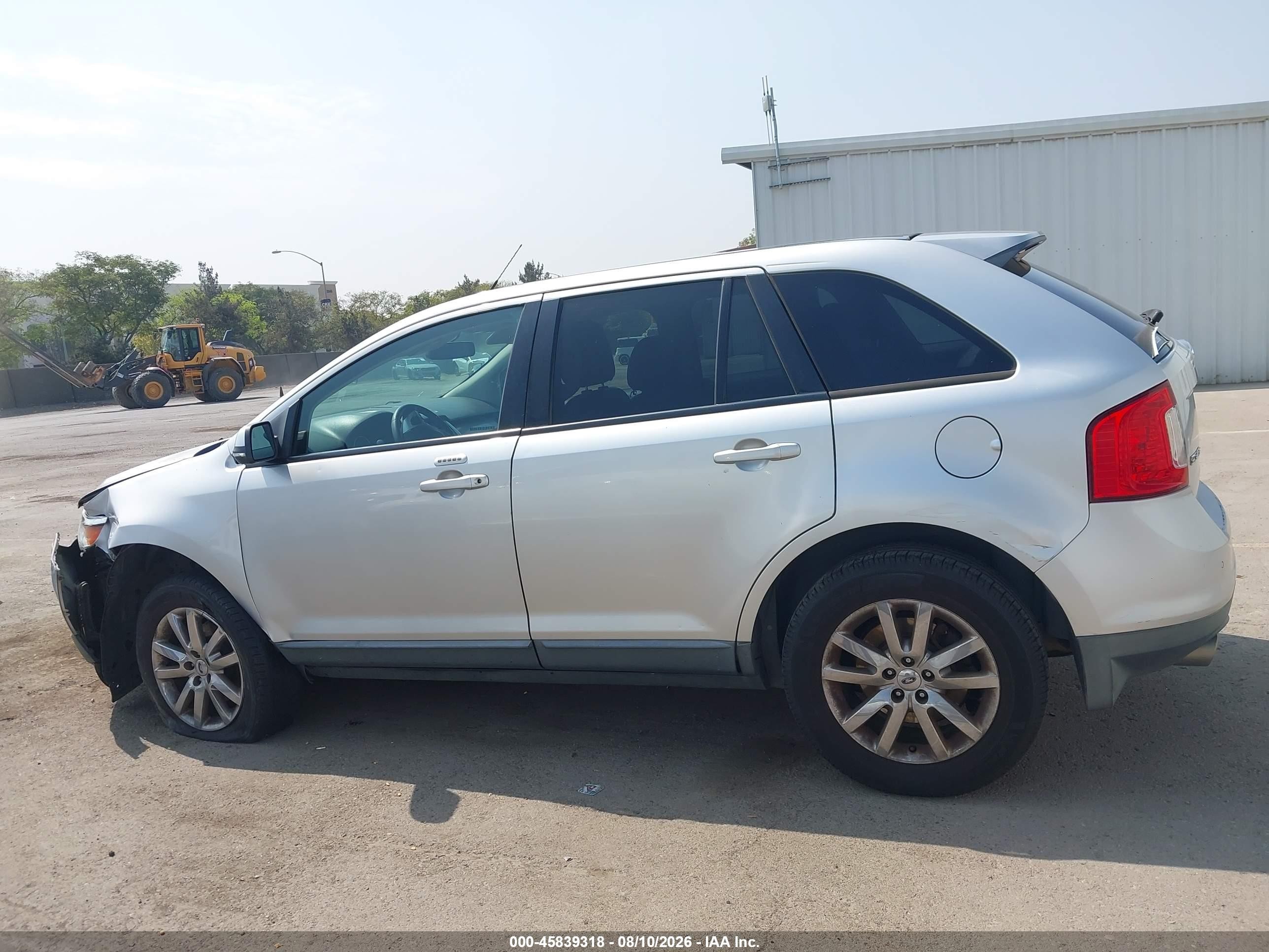 2013 Ford Edge Sel Silver vin: 2FMDK3JC1DBA87039