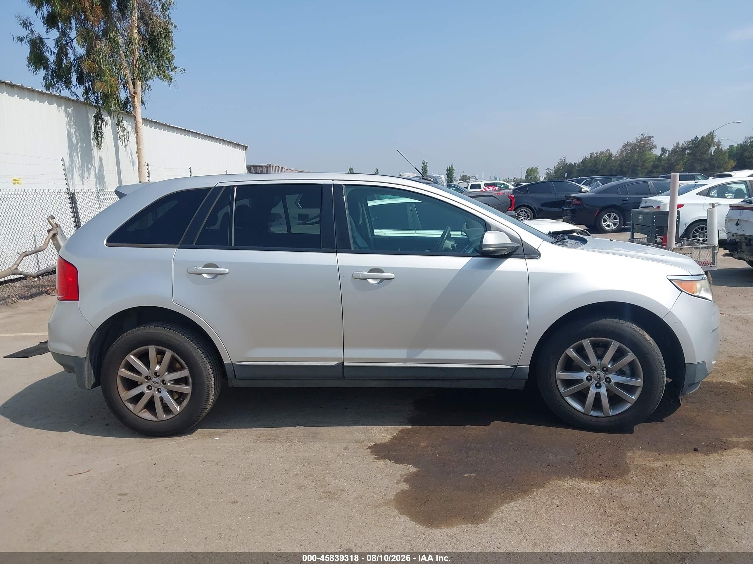 2013 Ford Edge Sel Silver vin: 2FMDK3JC1DBA87039