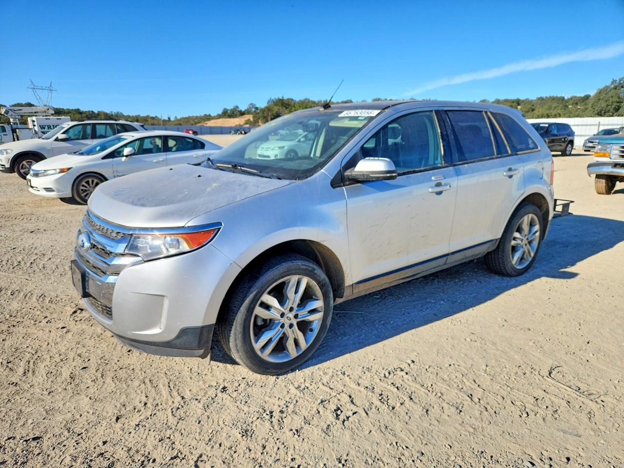 2013 Ford Edge Sel Silver vin: 2FMDK3JC1DBA95612