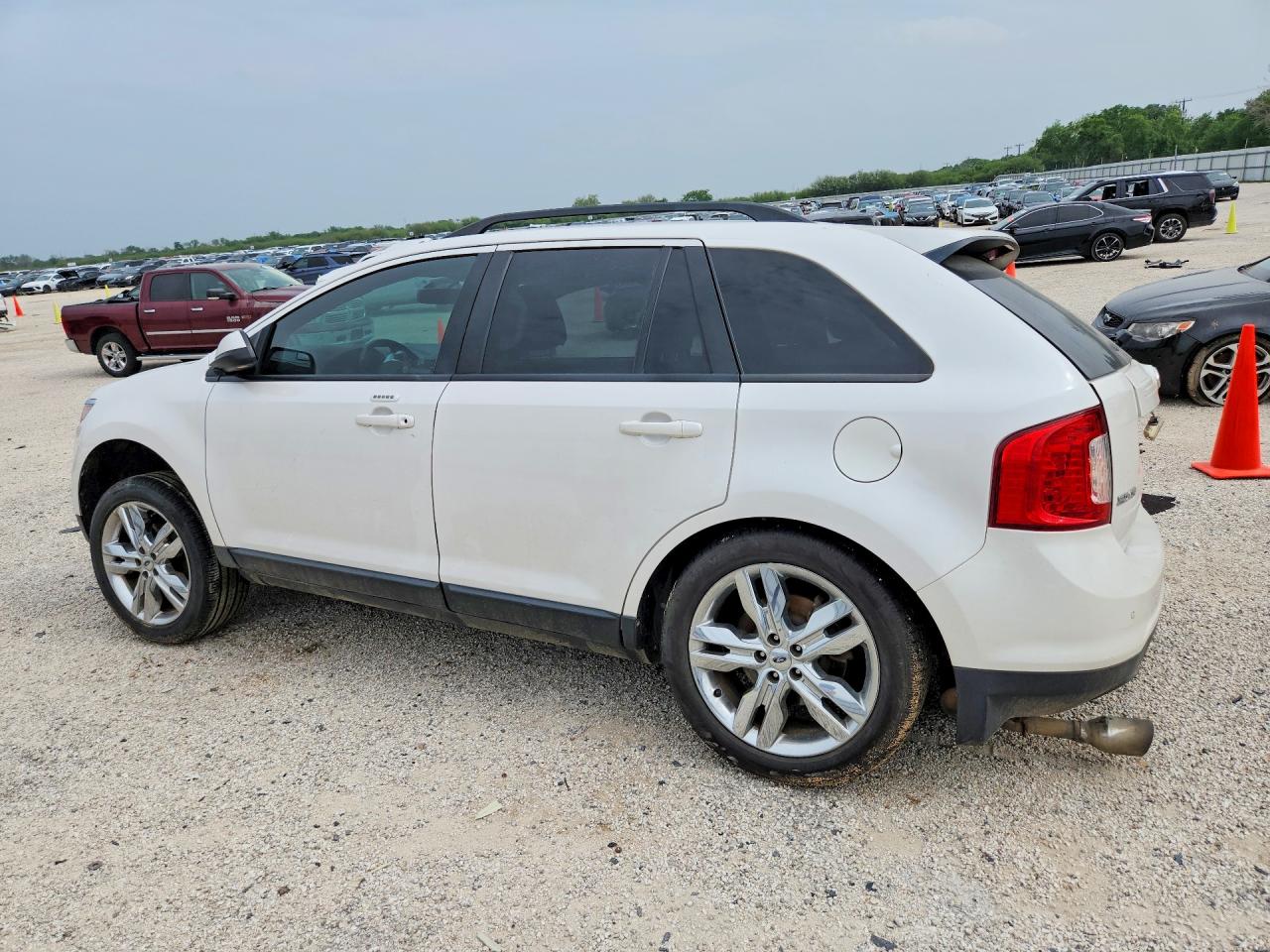 2013 Ford Edge Sel White vin: 2FMDK3JC1DBB29676