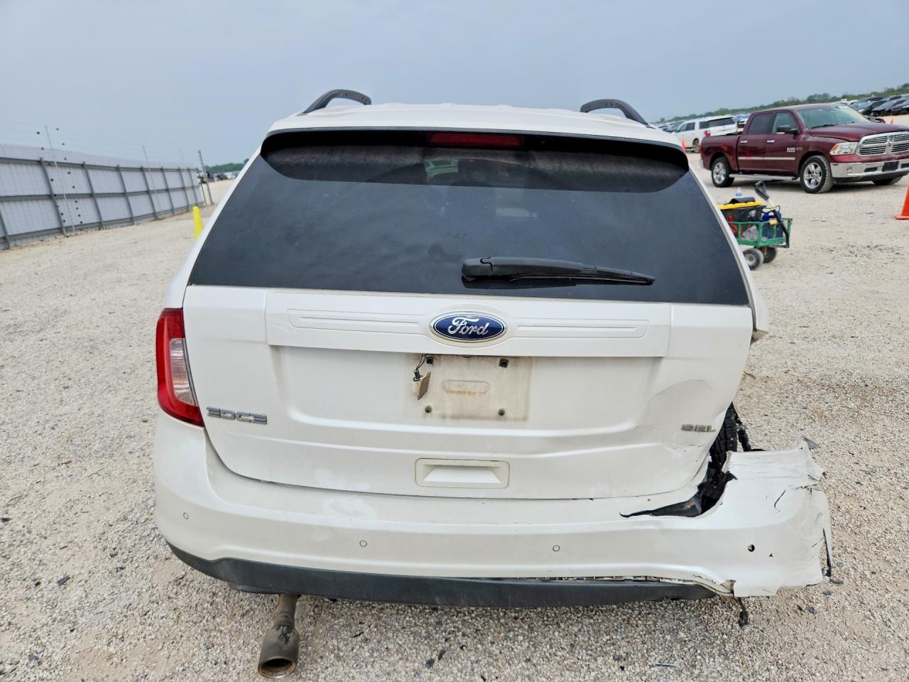 2013 Ford Edge Sel White vin: 2FMDK3JC1DBB29676