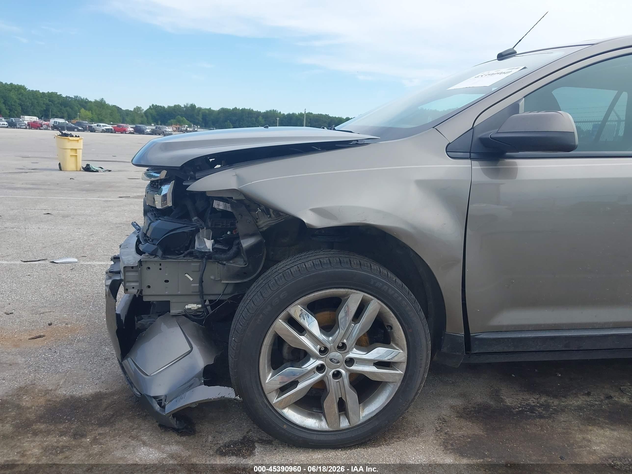 2013 Ford Edge Sel Gray vin: 2FMDK3JC1DBB85598