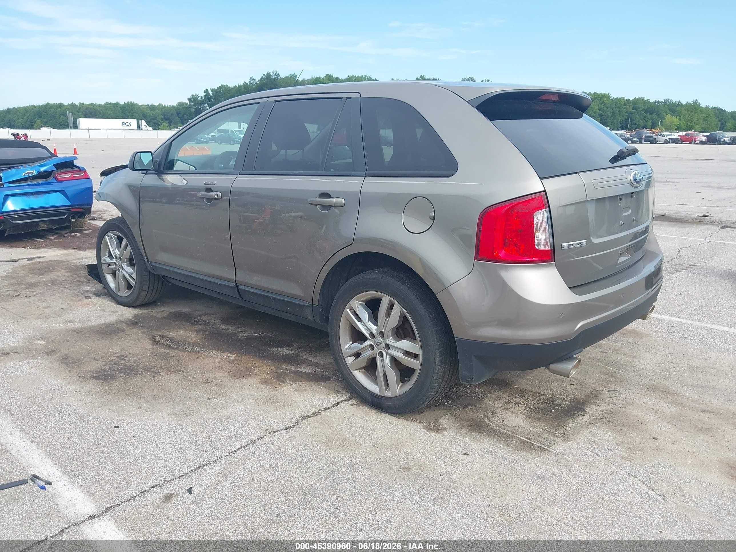 2013 Ford Edge Sel Gray vin: 2FMDK3JC1DBB85598