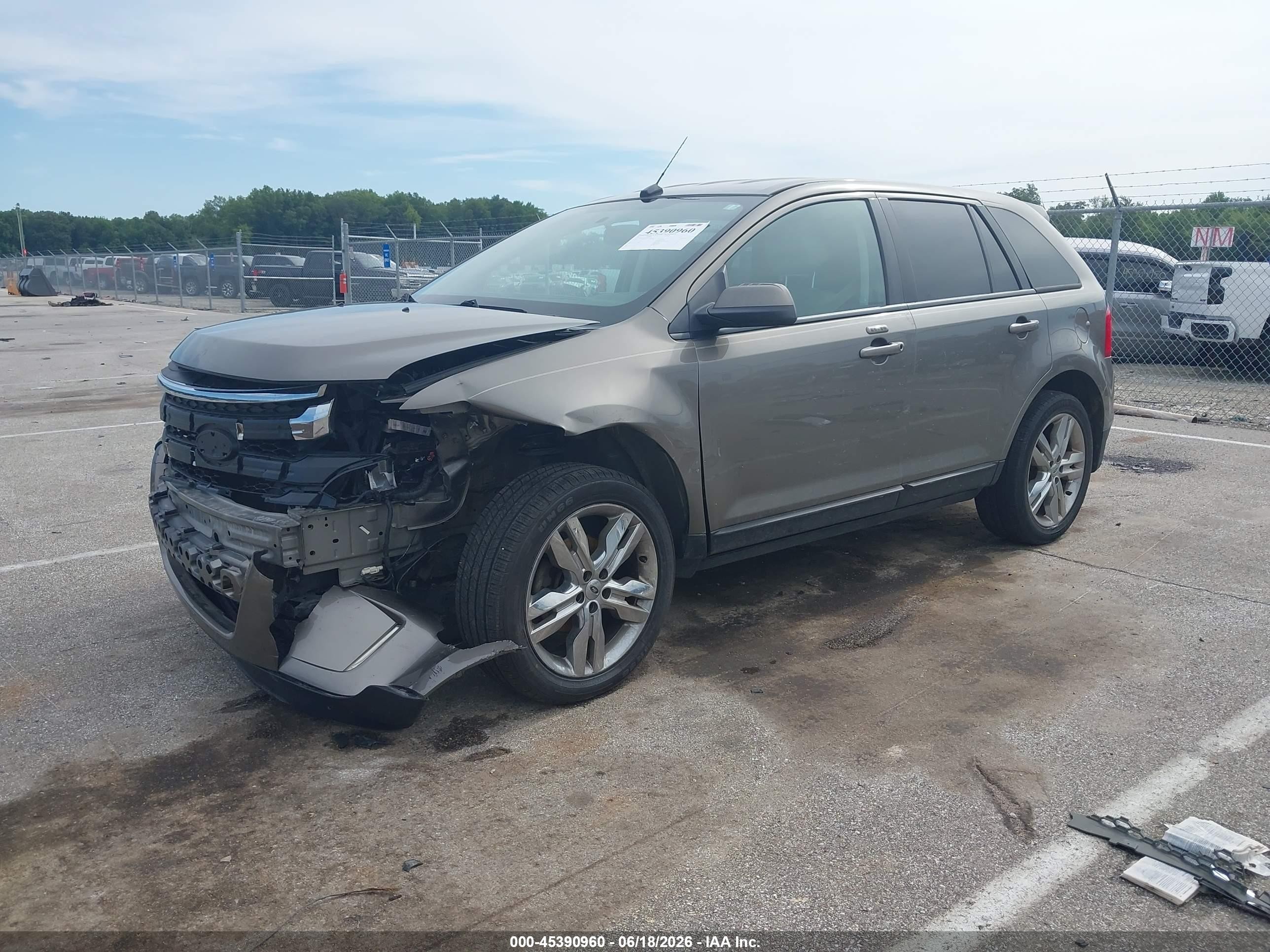 2013 Ford Edge Sel Gray vin: 2FMDK3JC1DBB85598