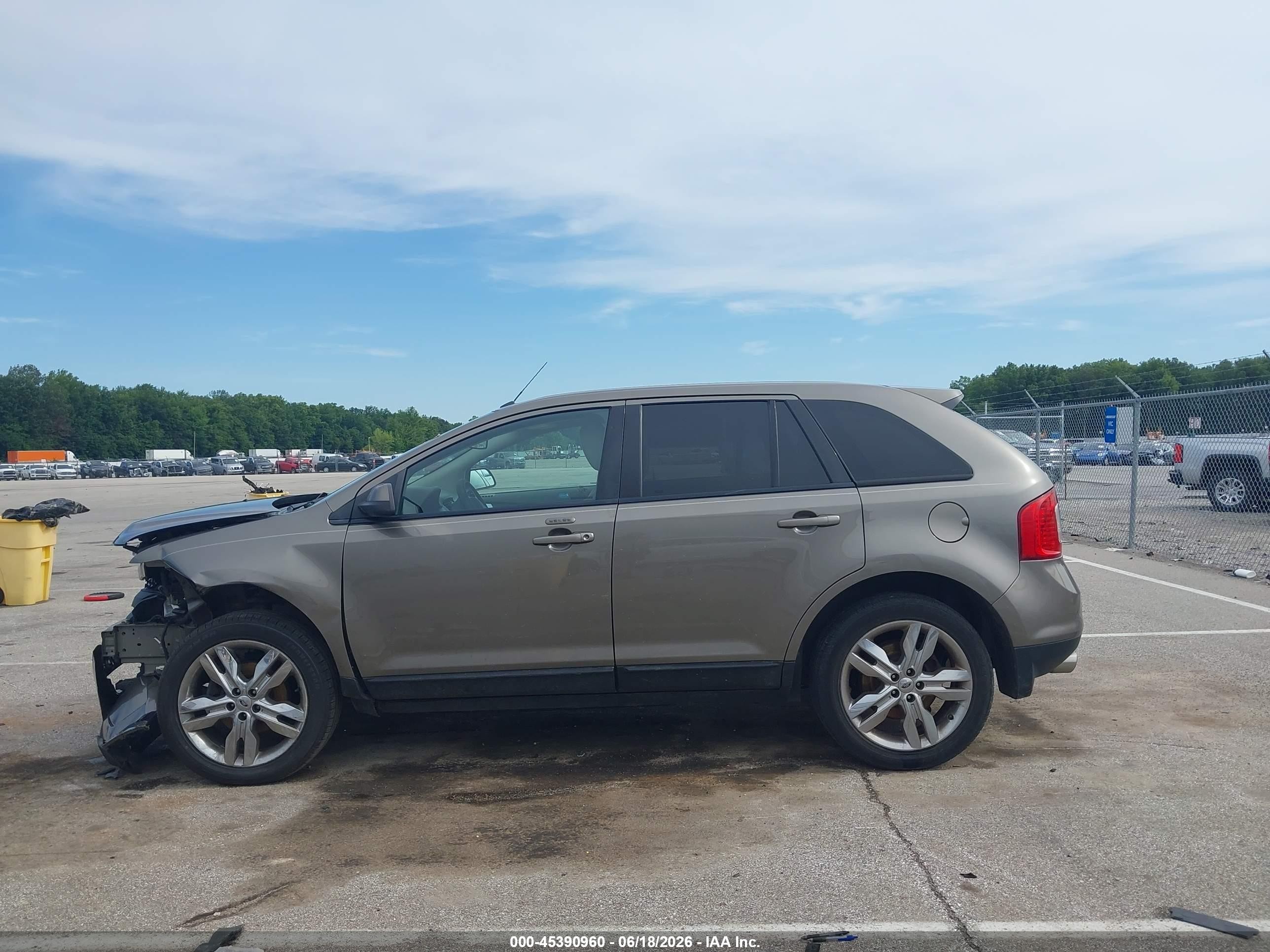 2013 Ford Edge Sel Gray vin: 2FMDK3JC1DBB85598