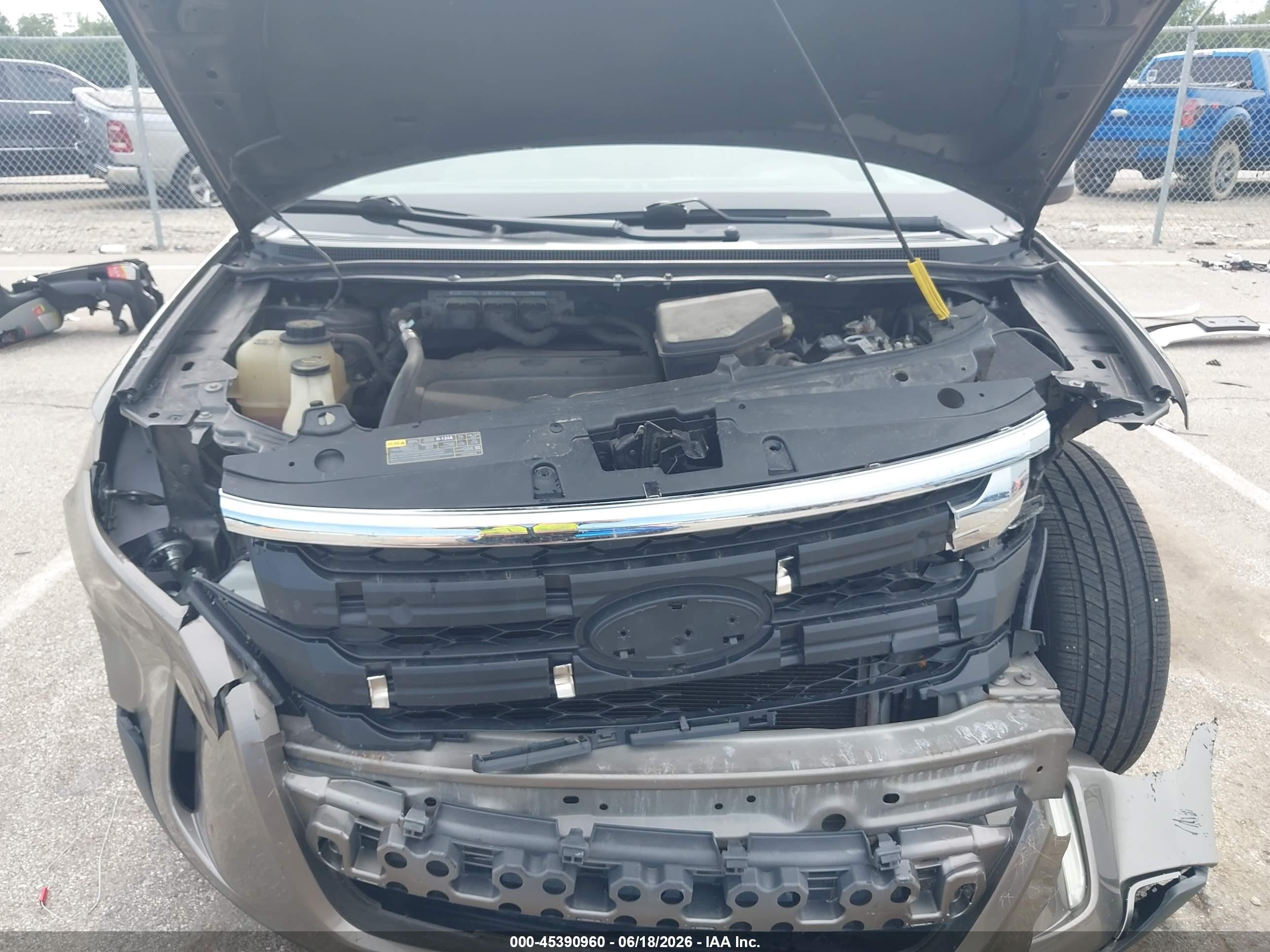 2013 Ford Edge Sel Gray vin: 2FMDK3JC1DBB85598