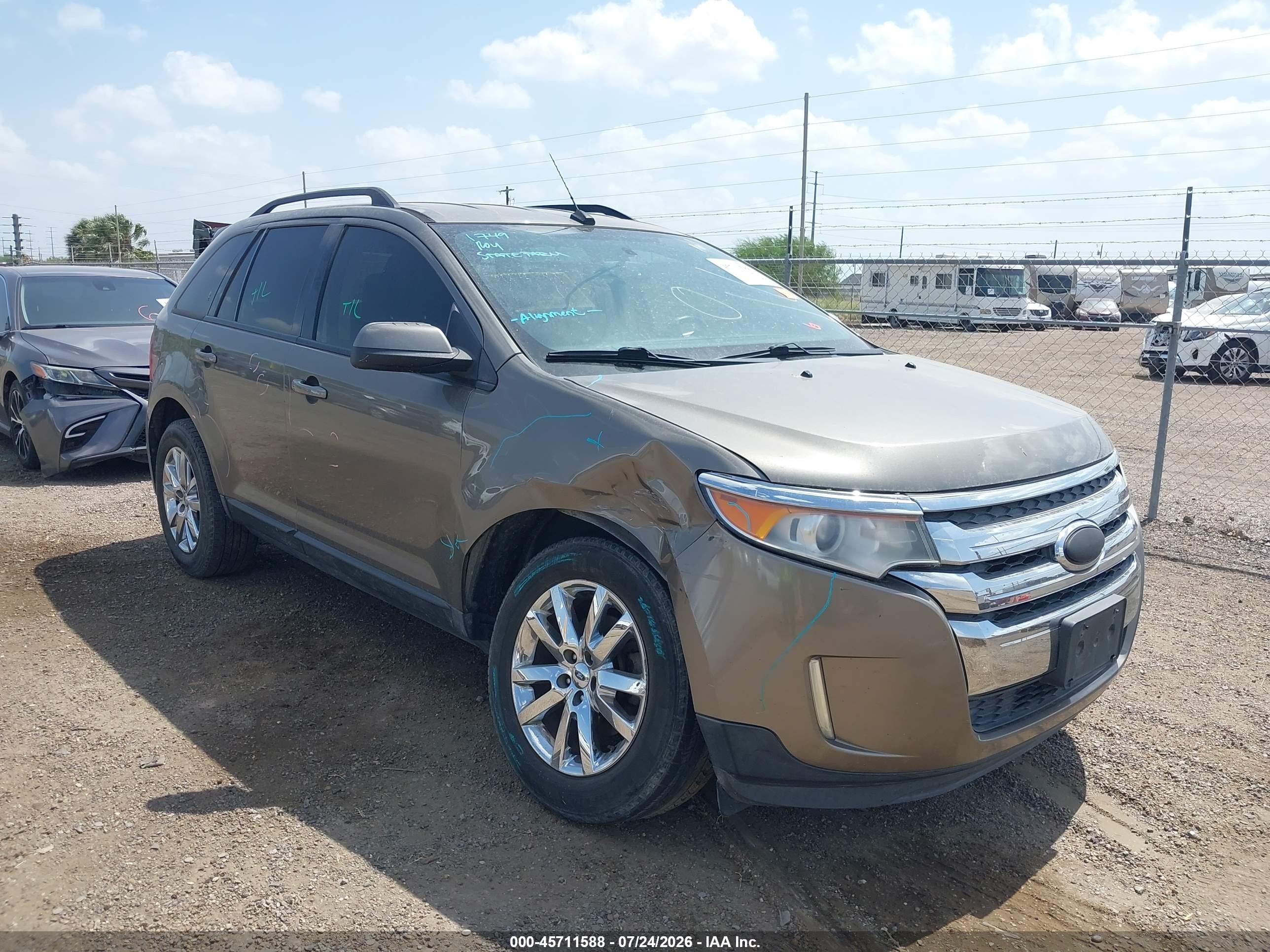 2013 Ford Edge Sel Gray vin: 2FMDK3JC1DBB86475