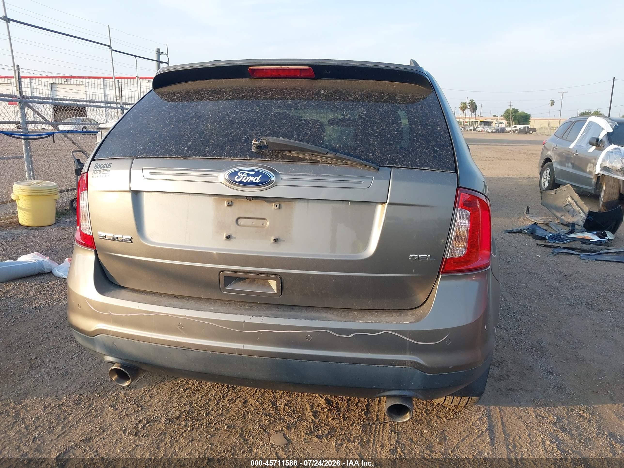 2013 Ford Edge Sel Gray vin: 2FMDK3JC1DBB86475