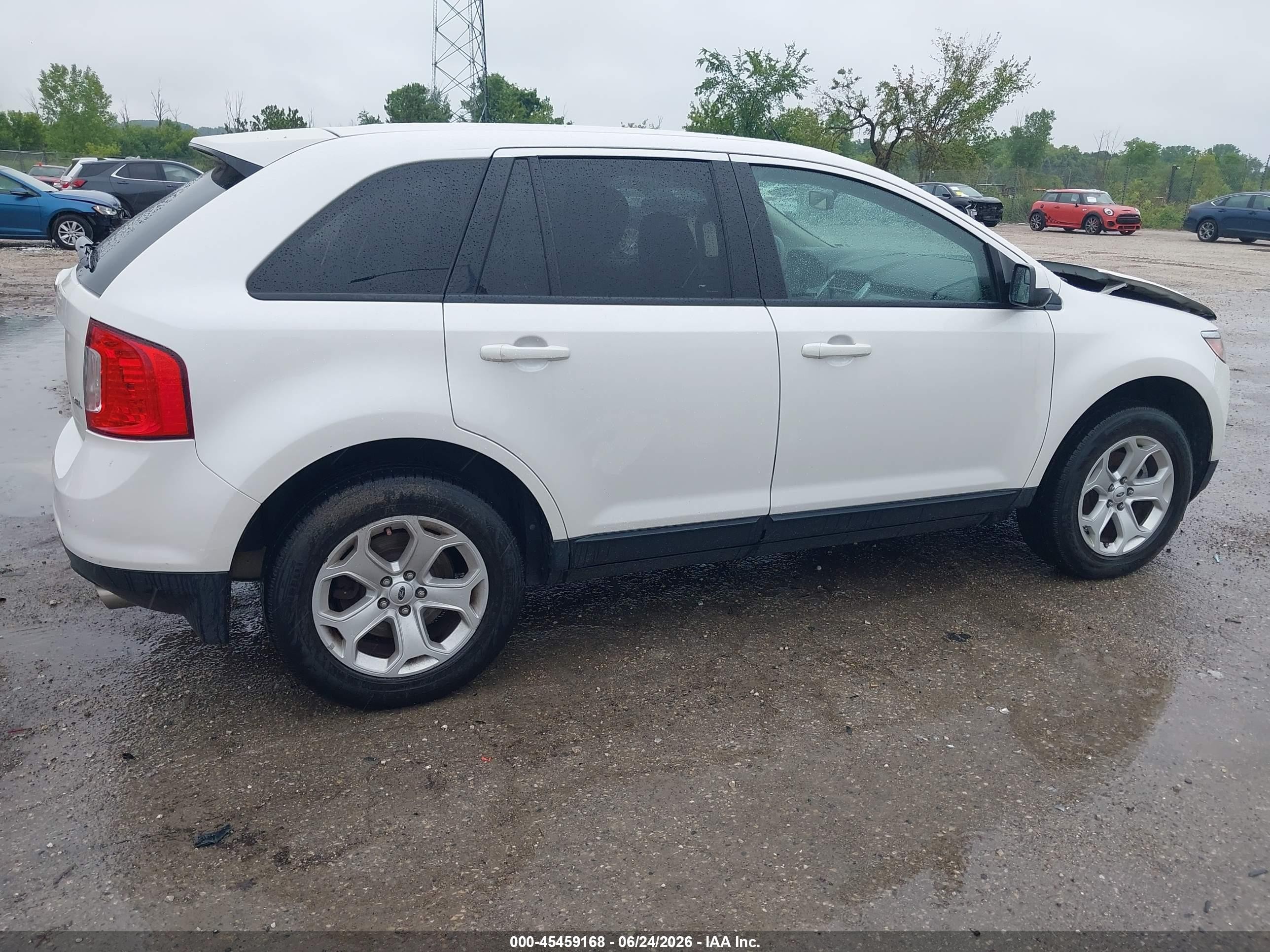 2013 Ford Edge Sel White vin: 2FMDK3JC1DBB91479