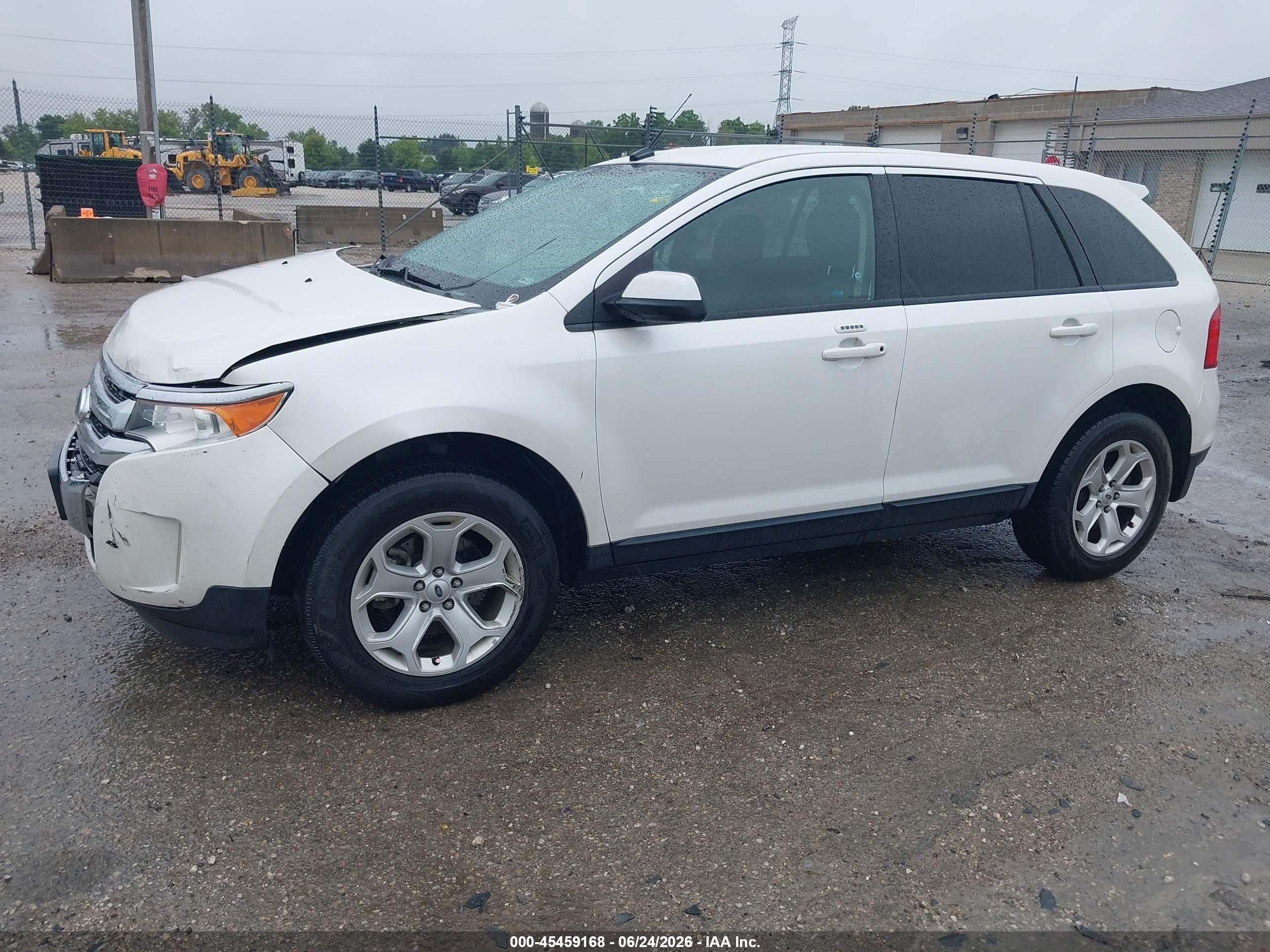 2013 Ford Edge Sel White vin: 2FMDK3JC1DBB91479