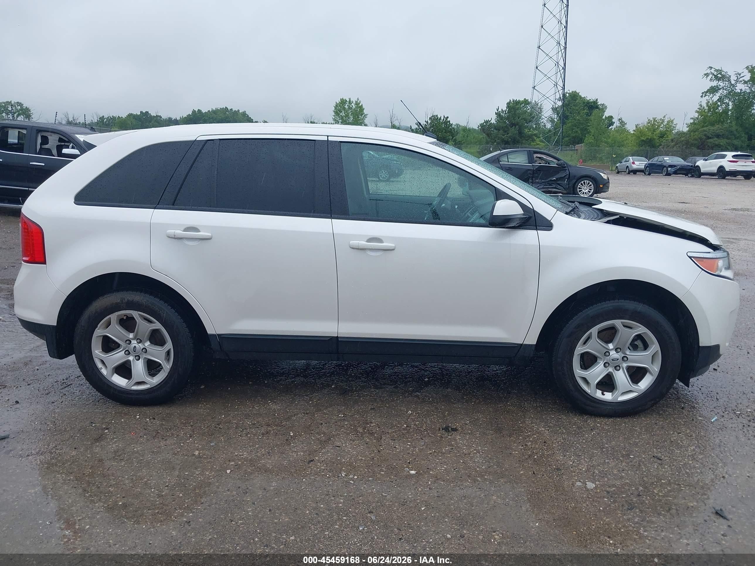 2013 Ford Edge Sel White vin: 2FMDK3JC1DBB91479