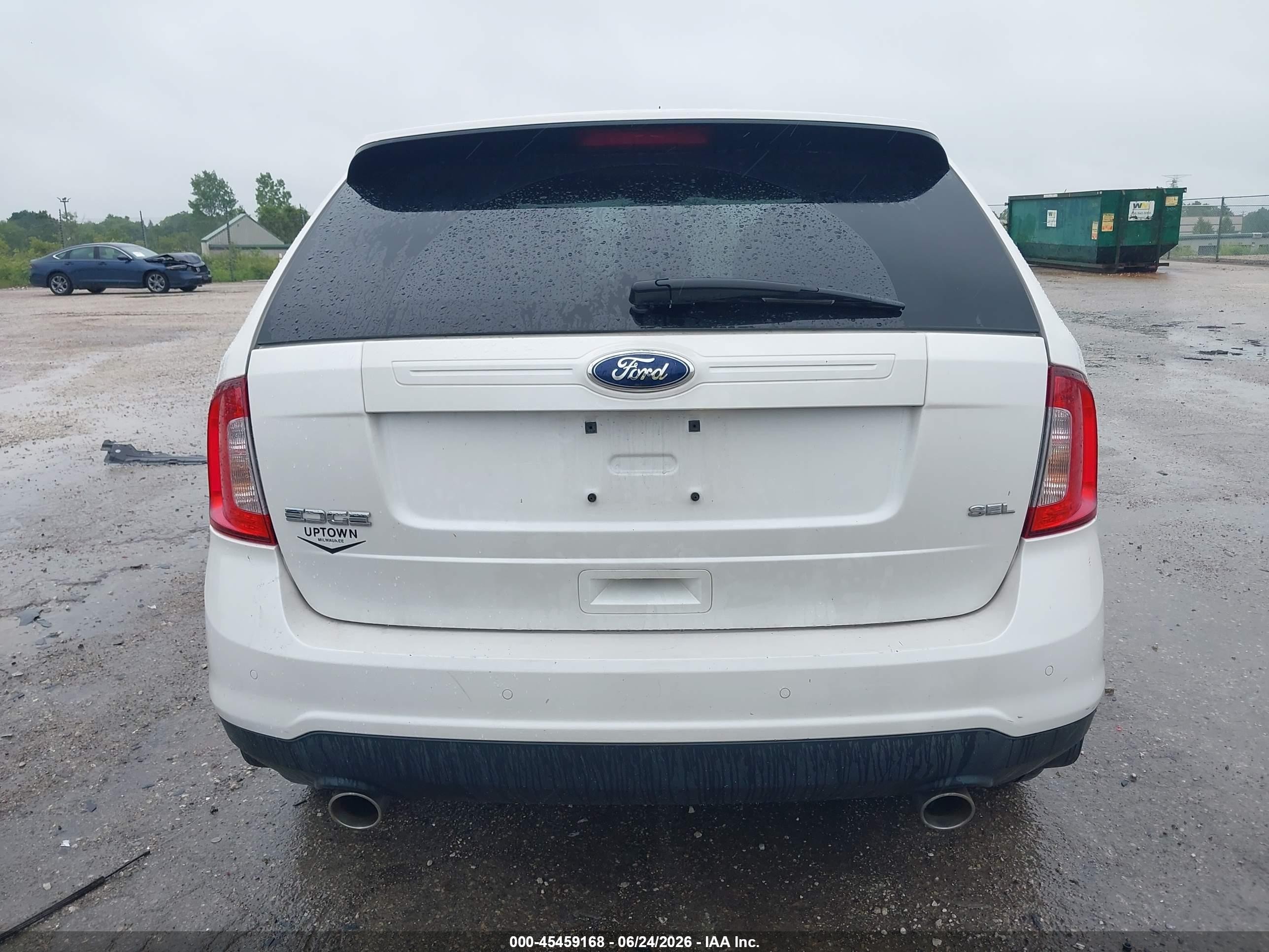 2013 Ford Edge Sel White vin: 2FMDK3JC1DBB91479