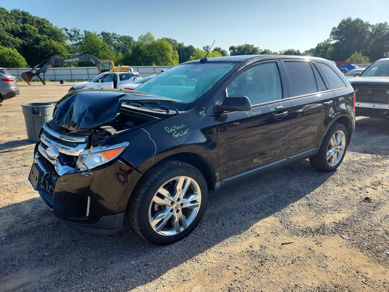 2013 Ford Edge Sel Black vin: 2FMDK3JC1DBC12895