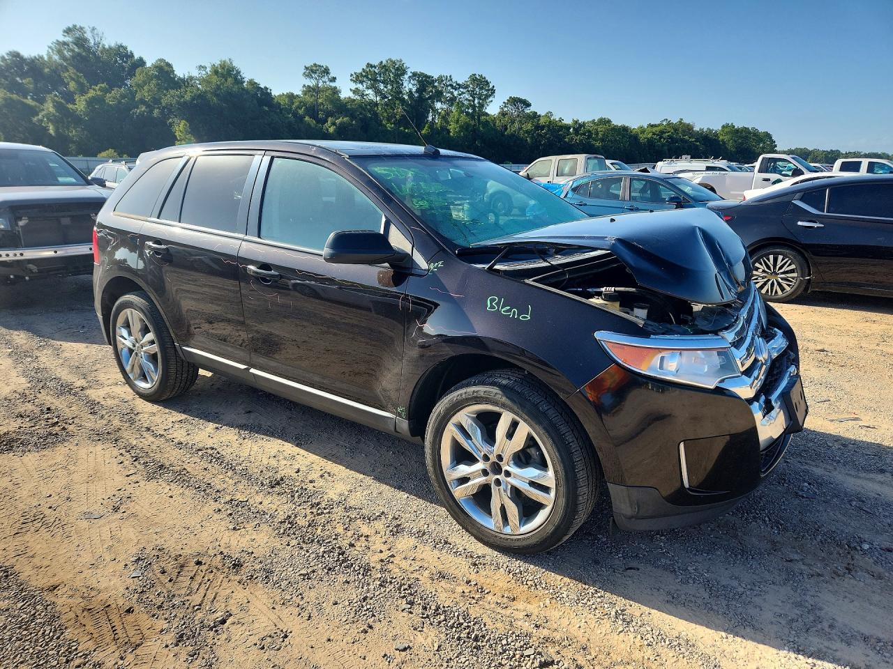 2013 Ford Edge Sel Black vin: 2FMDK3JC1DBC12895