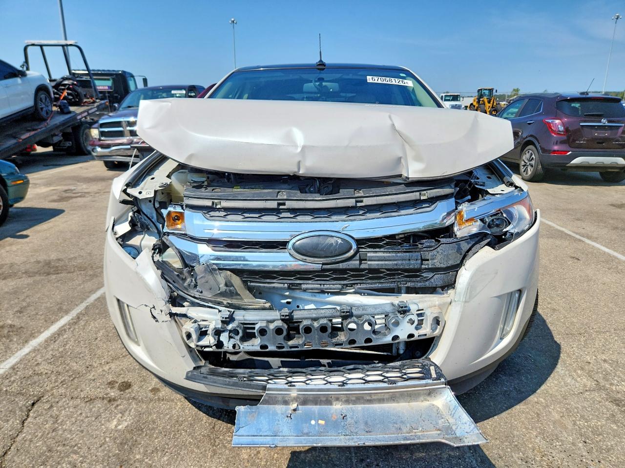 2013 Ford Edge Sel White vin: 2FMDK3JC1DBC54600