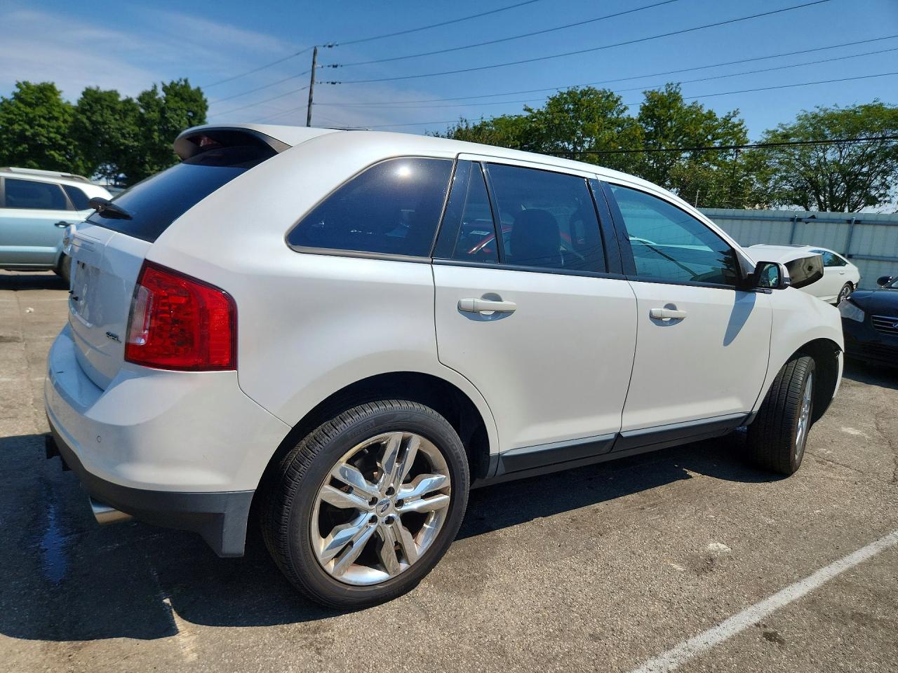2013 Ford Edge Sel White vin: 2FMDK3JC1DBC54600