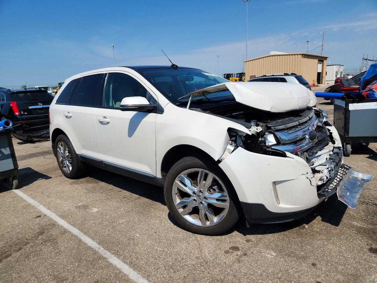 2013 Ford Edge Sel White vin: 2FMDK3JC1DBC54600