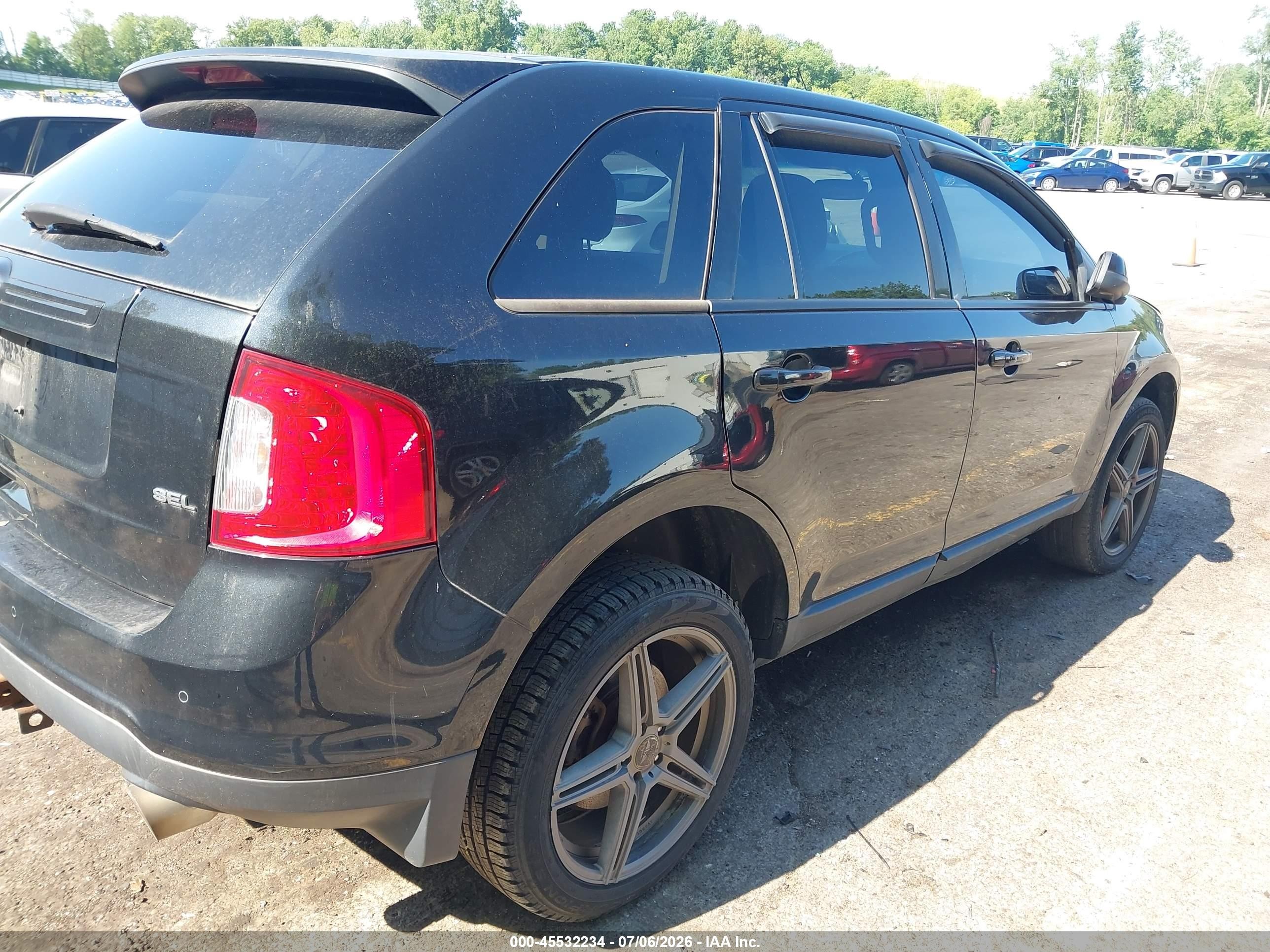 2013 Ford Edge Sel Черный vin: 2FMDK3JC1DBE12269