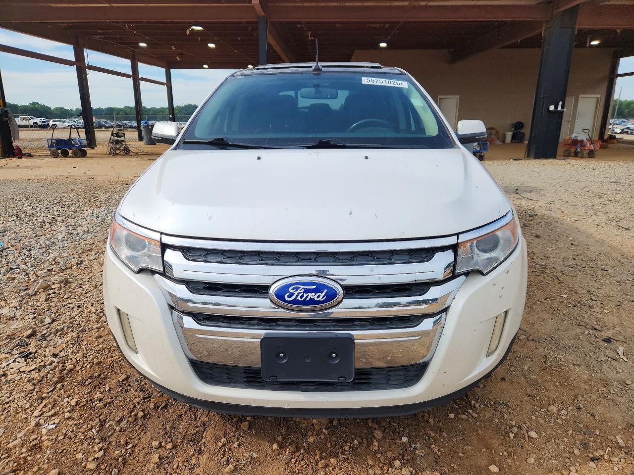 2013 Ford Edge Sel White vin: 2FMDK3JC1DBE17505