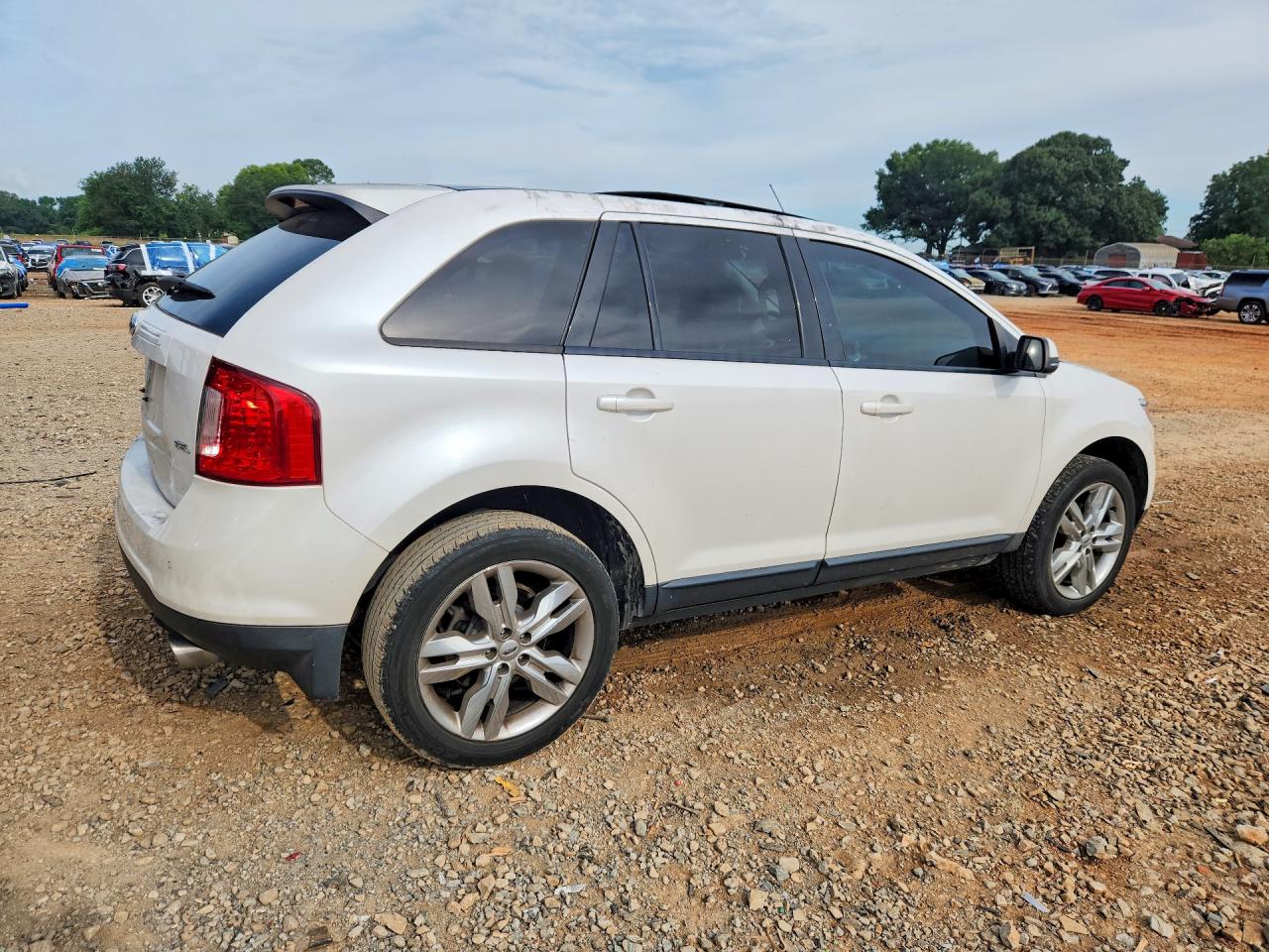 2013 Ford Edge Sel White vin: 2FMDK3JC1DBE17505