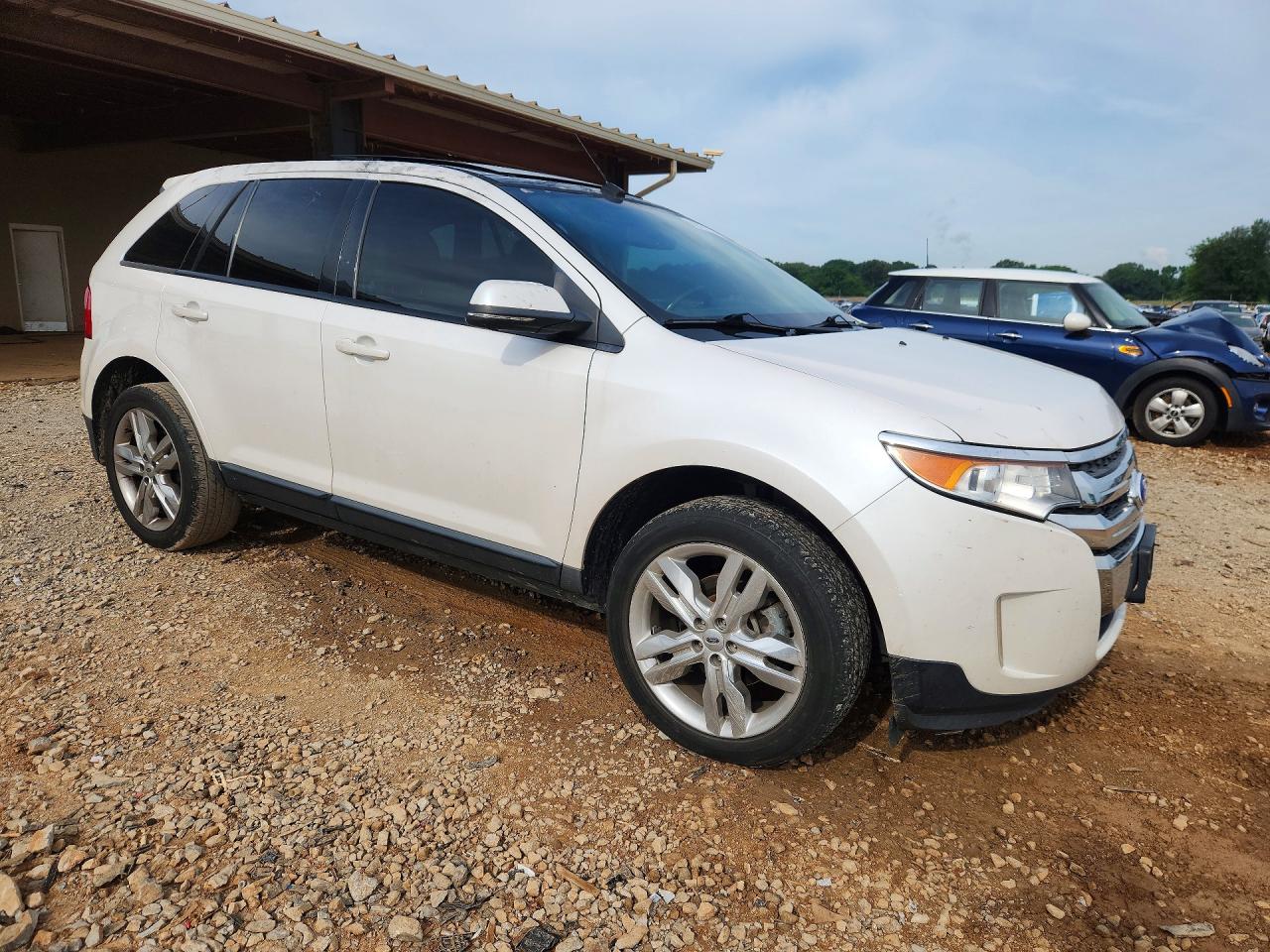 2013 Ford Edge Sel White vin: 2FMDK3JC1DBE17505