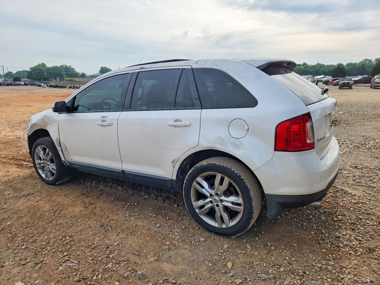 2013 Ford Edge Sel White vin: 2FMDK3JC1DBE17505