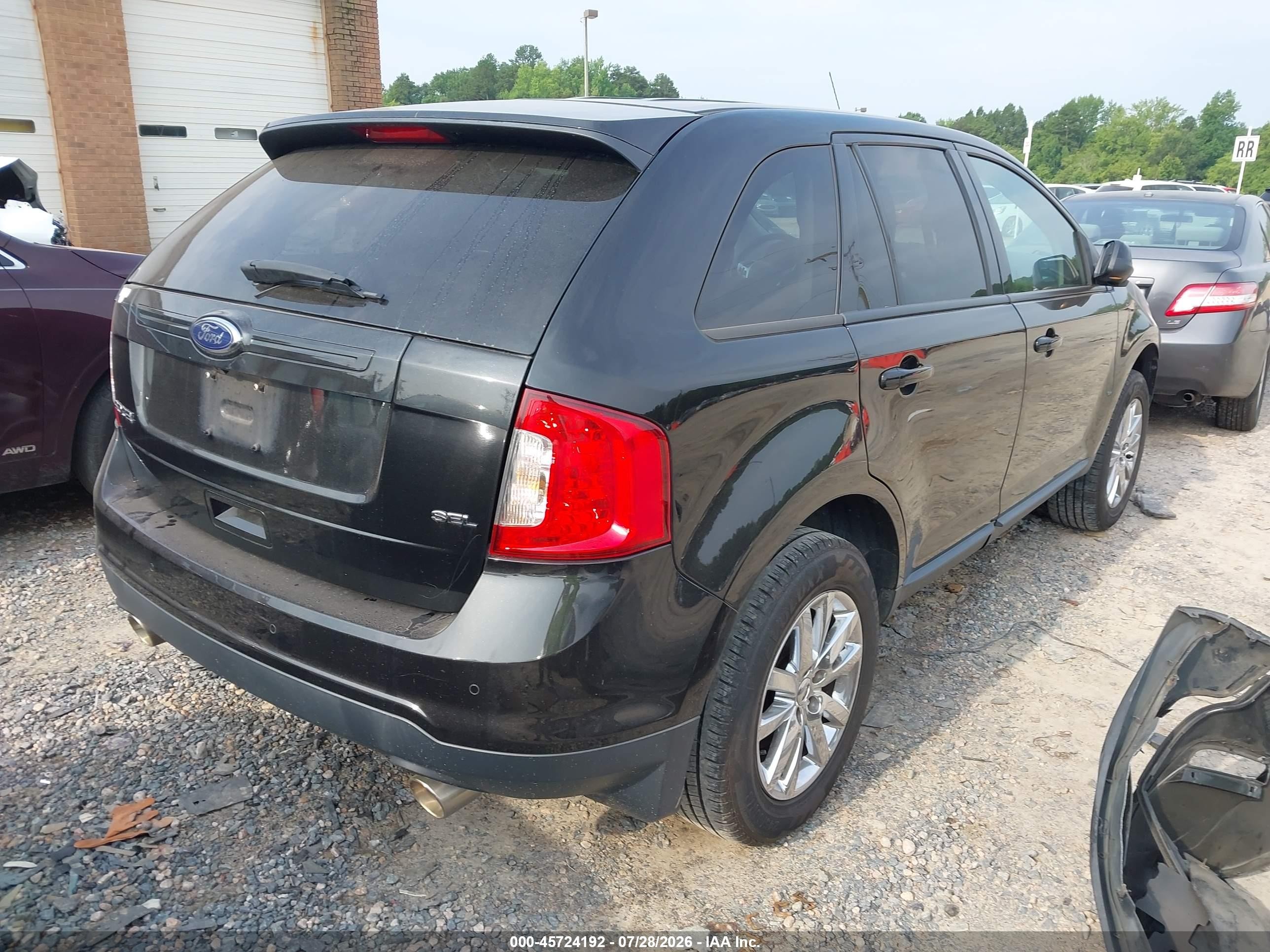 2013 Ford Edge Sel Black vin: 2FMDK3JC1DBE23174