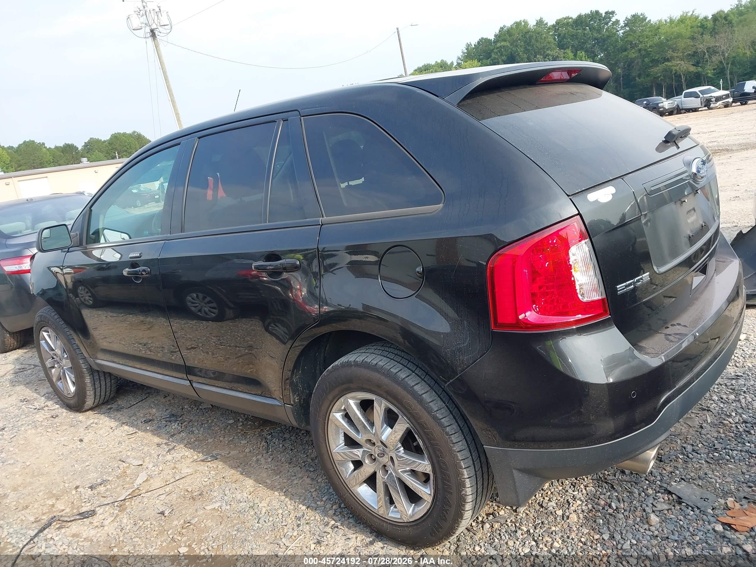 2013 Ford Edge Sel Black vin: 2FMDK3JC1DBE23174