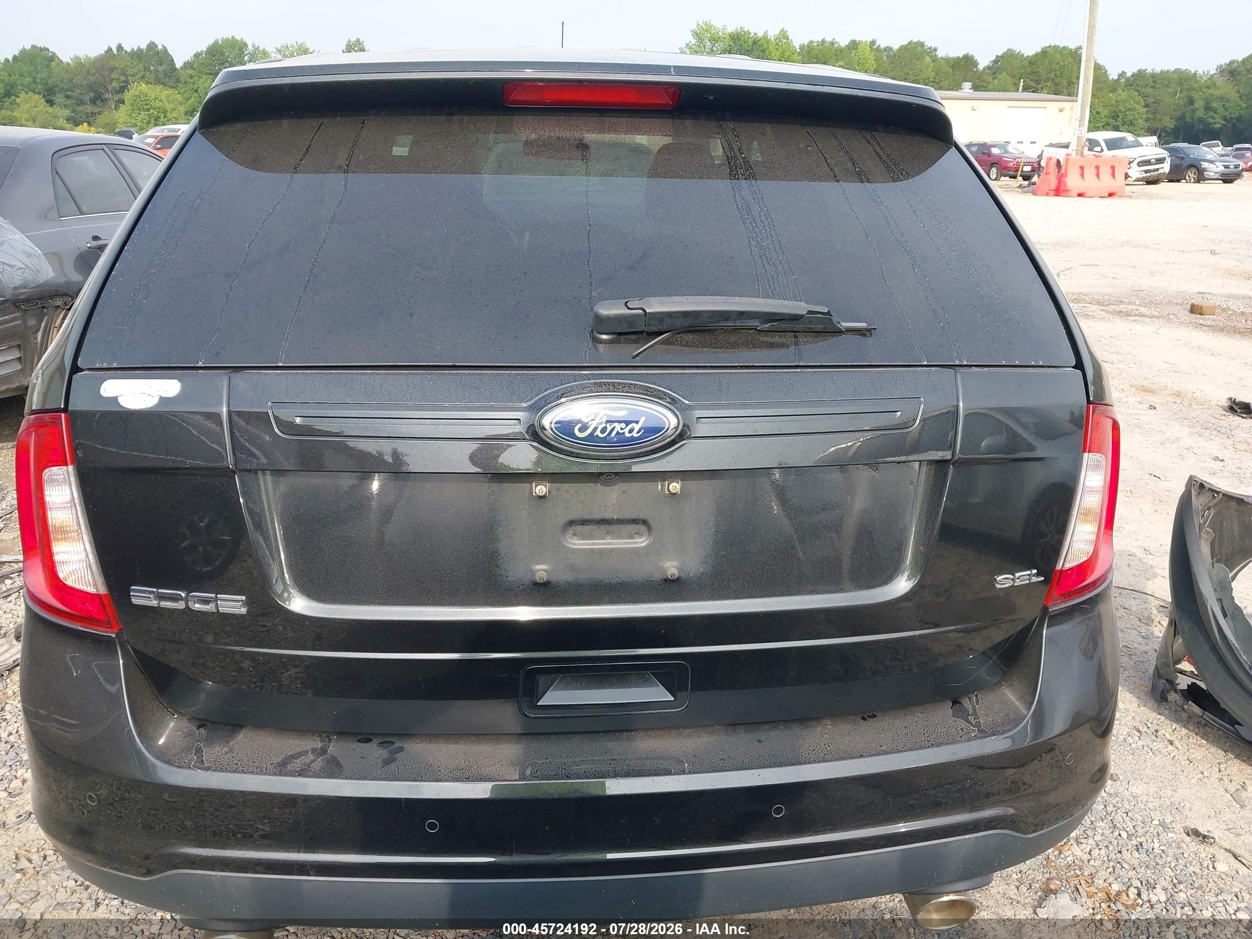 2013 Ford Edge Sel Black vin: 2FMDK3JC1DBE23174