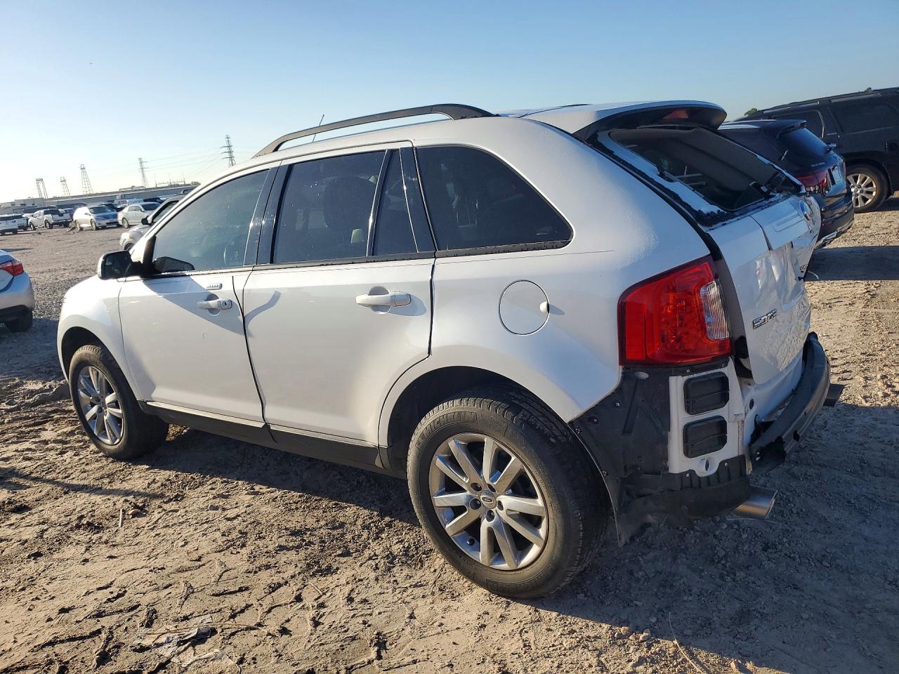 2013 Ford Edge Sel White vin: 2FMDK3JC1DBE33168