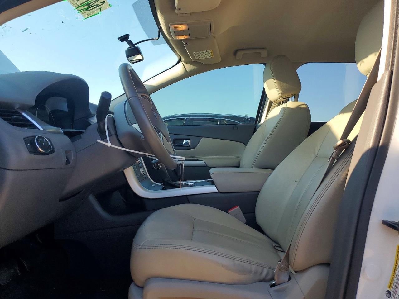 2013 Ford Edge Sel White vin: 2FMDK3JC1DBE33168