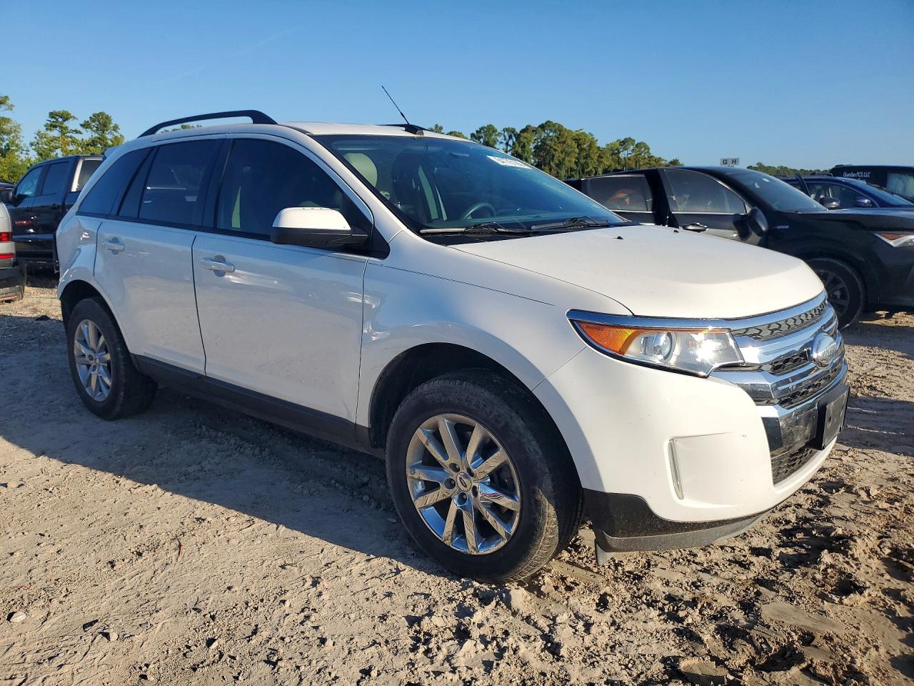 2013 Ford Edge Sel White vin: 2FMDK3JC1DBE33168