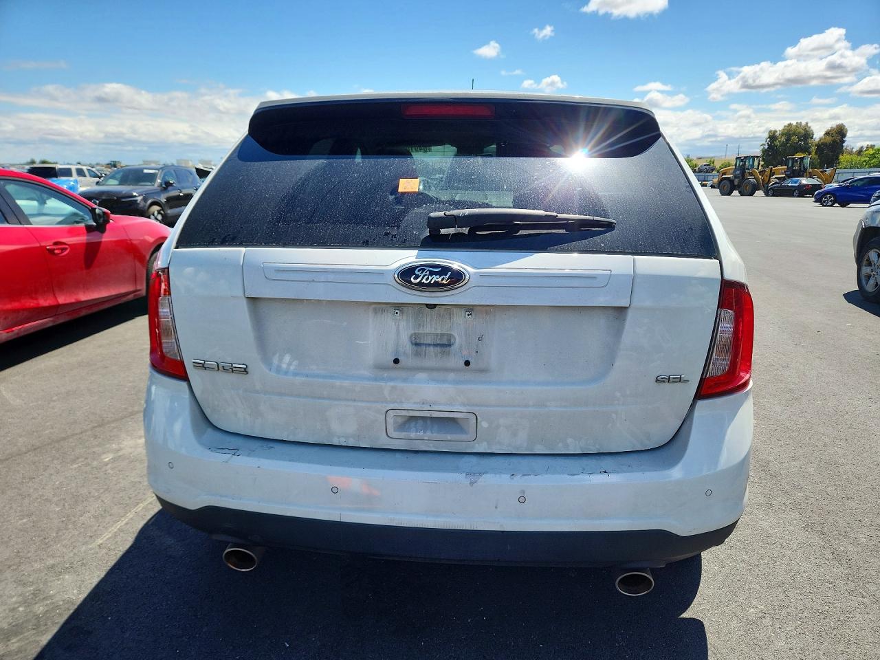 2013 Ford Edge Sel White vin: 2FMDK3JC1DBE34658