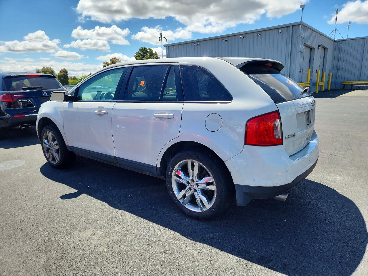 2013 Ford Edge Sel White vin: 2FMDK3JC1DBE34658