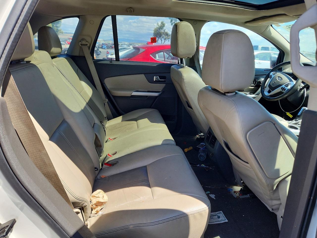 2013 Ford Edge Sel White vin: 2FMDK3JC1DBE34658