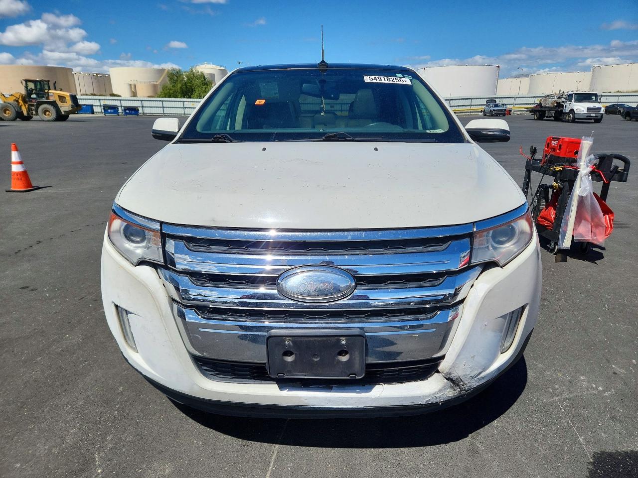 2013 Ford Edge Sel White vin: 2FMDK3JC1DBE34658