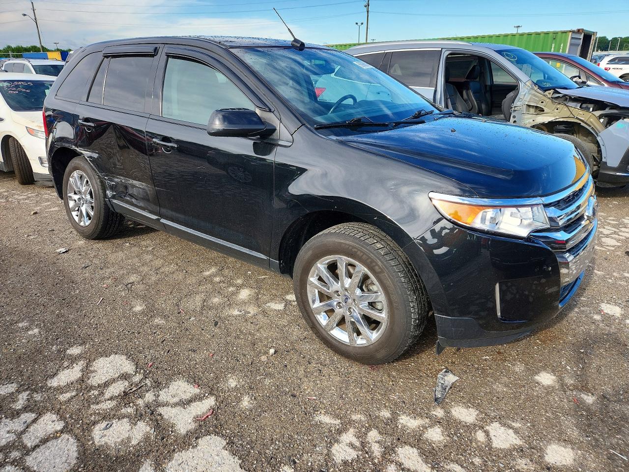 2014 Ford Edge Sel Black vin: 2FMDK3JC1EBA09748