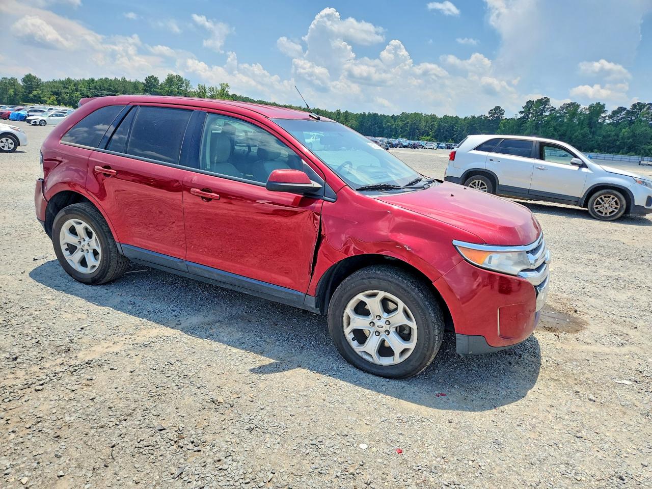 2014 Ford Edge Sel Burgundy vin: 2FMDK3JC1EBB23541