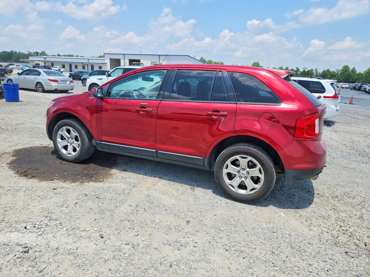 2014 Ford Edge Sel Burgundy vin: 2FMDK3JC1EBB23541