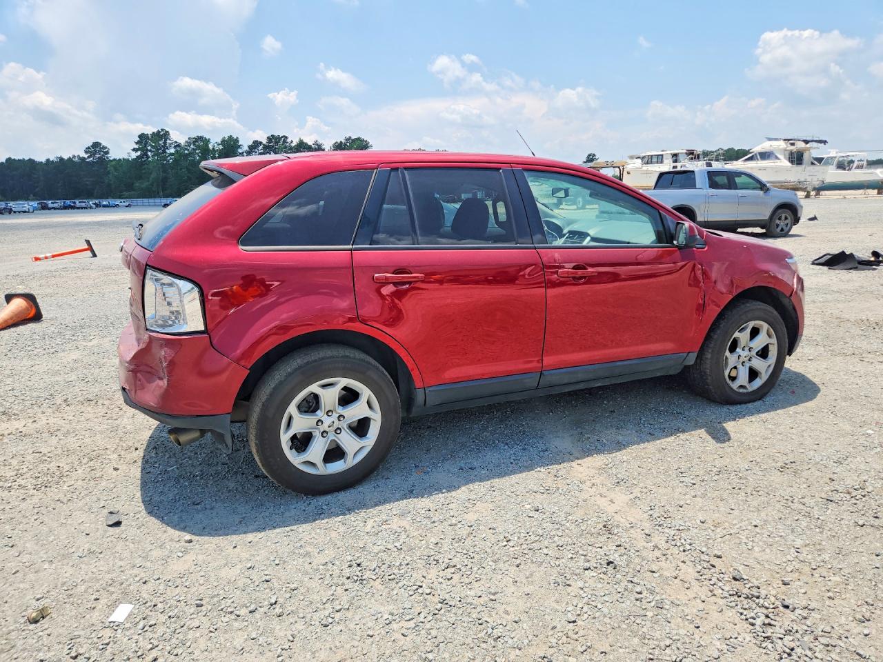 2014 Ford Edge Sel Burgundy vin: 2FMDK3JC1EBB23541