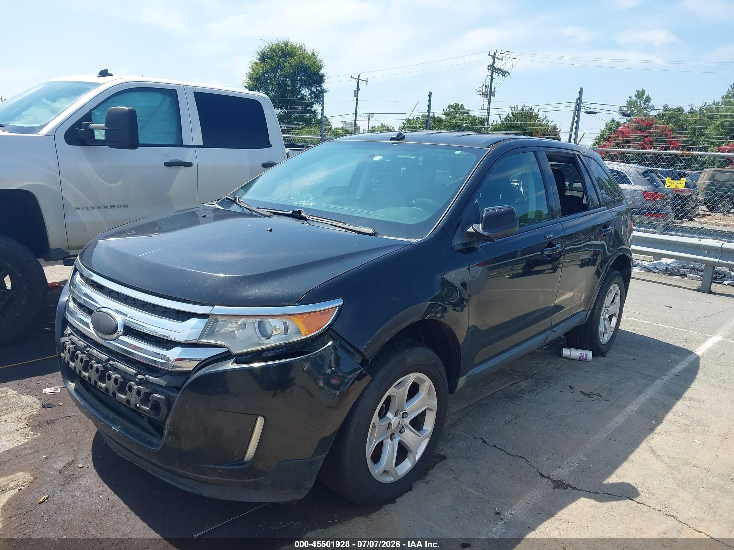 2014 Ford Edge Sel Black vin: 2FMDK3JC1EBB37035