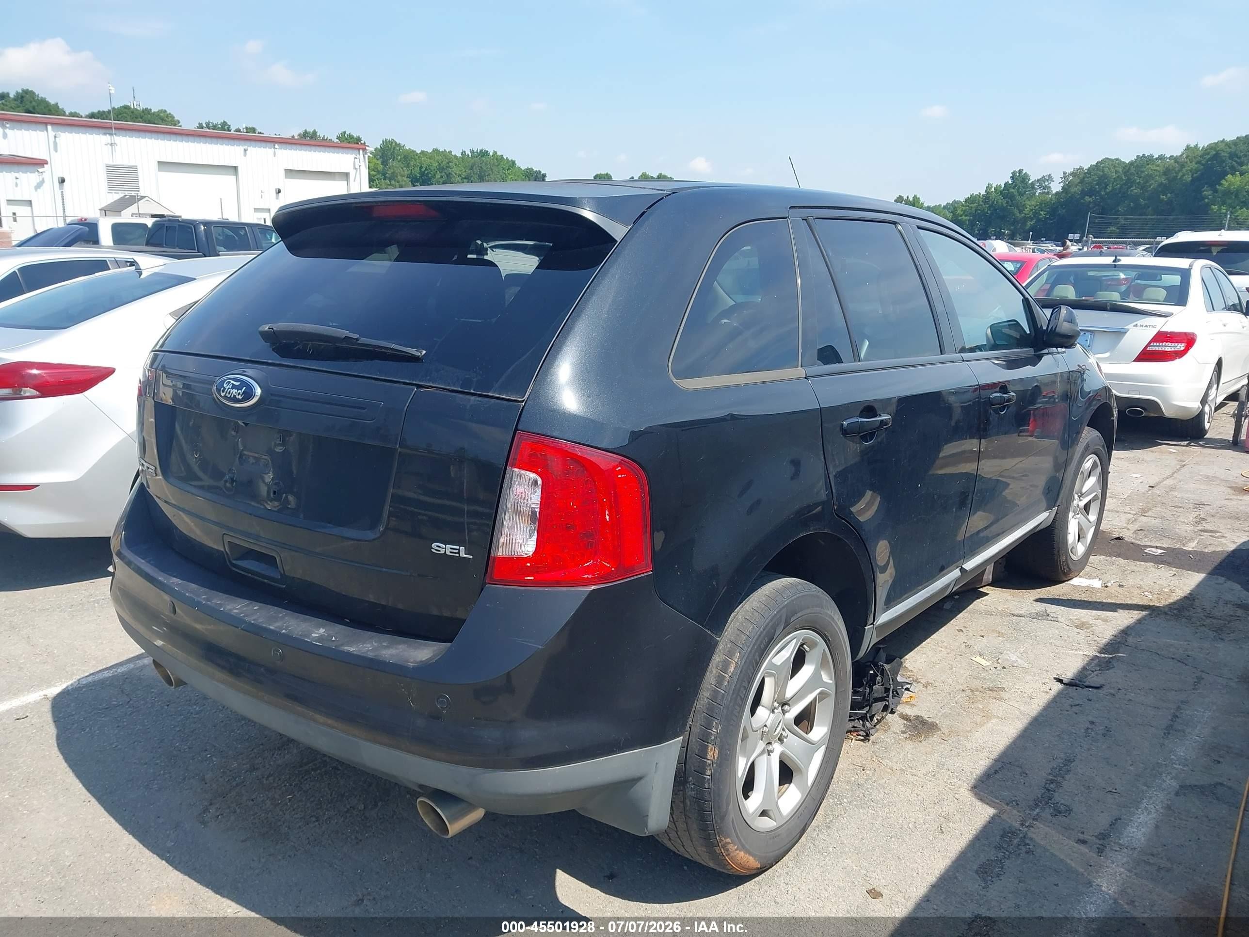 2014 Ford Edge Sel Black vin: 2FMDK3JC1EBB37035