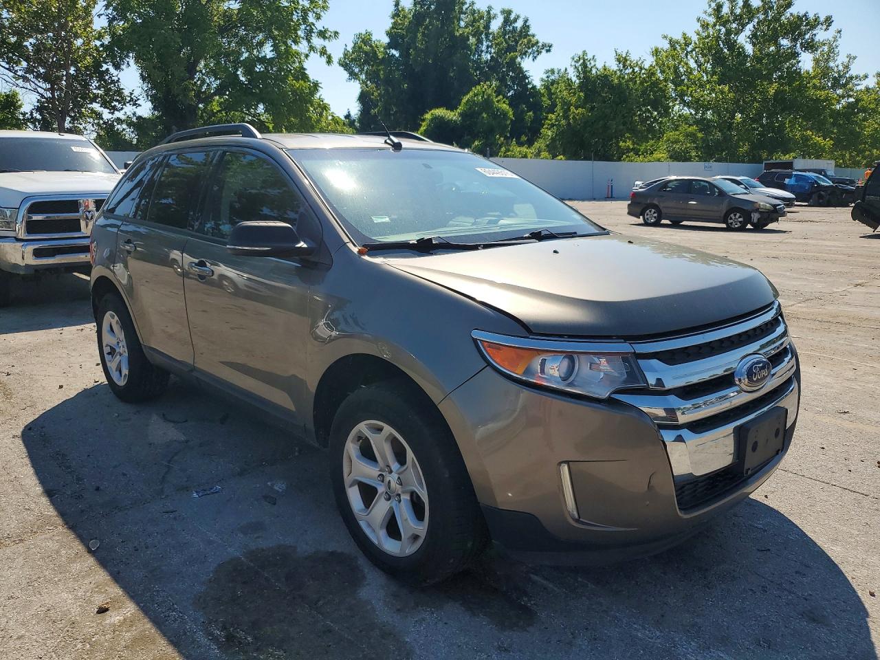 2014 Ford Edge Sel Brown vin: 2FMDK3JC1EBB38539