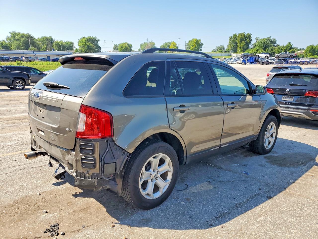 2014 Ford Edge Sel Brown vin: 2FMDK3JC1EBB38539