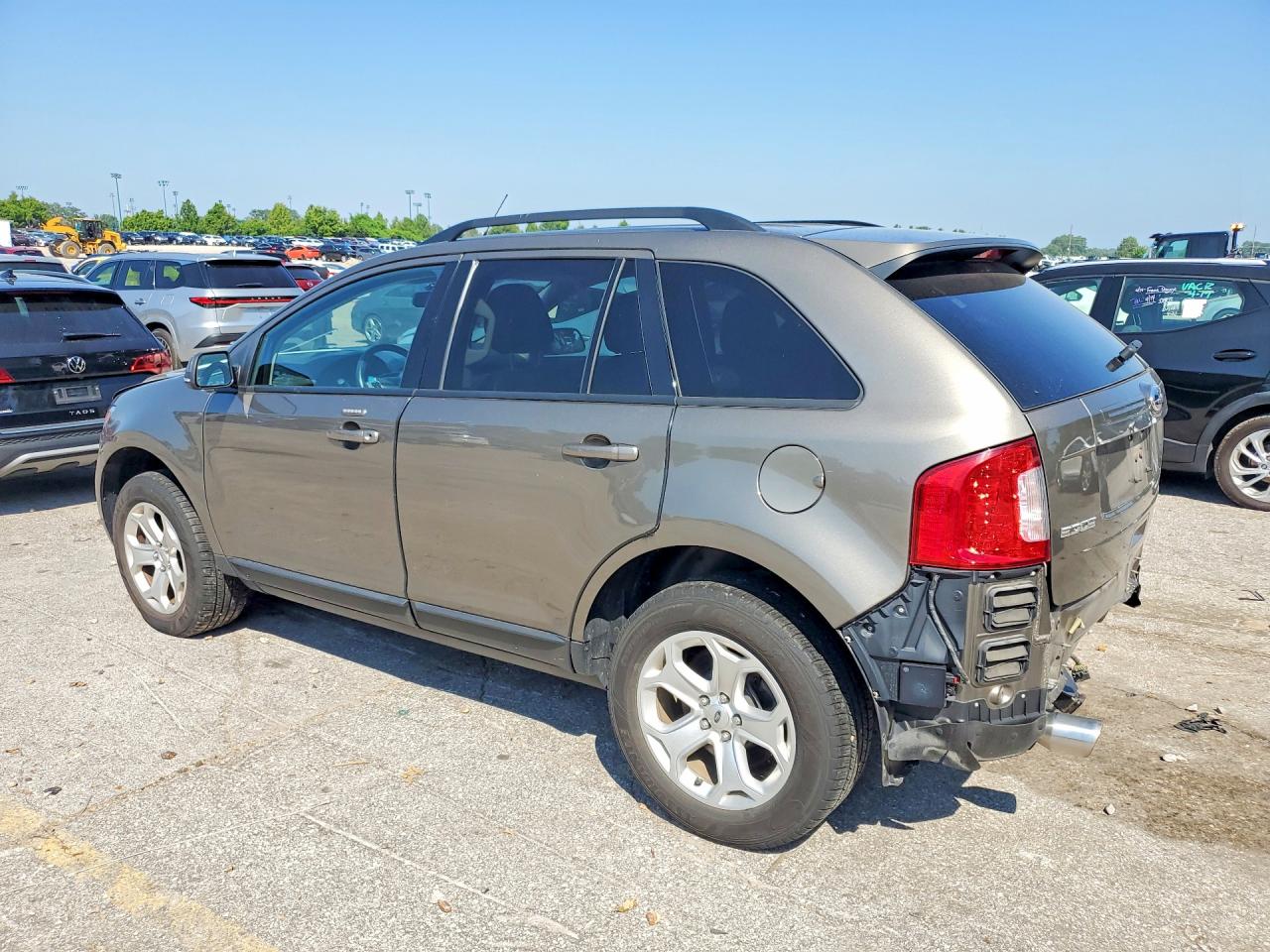 2014 Ford Edge Sel Brown vin: 2FMDK3JC1EBB38539