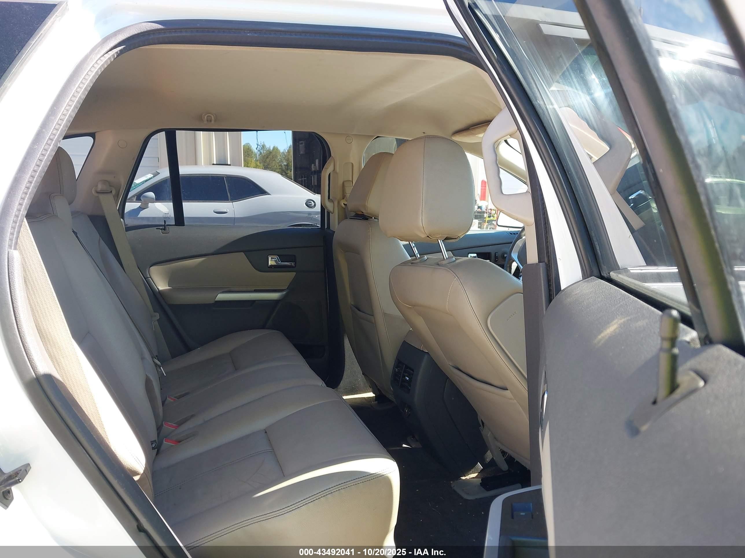 2014 Ford Edge Sel White vin: 2FMDK3JC1EBB47628