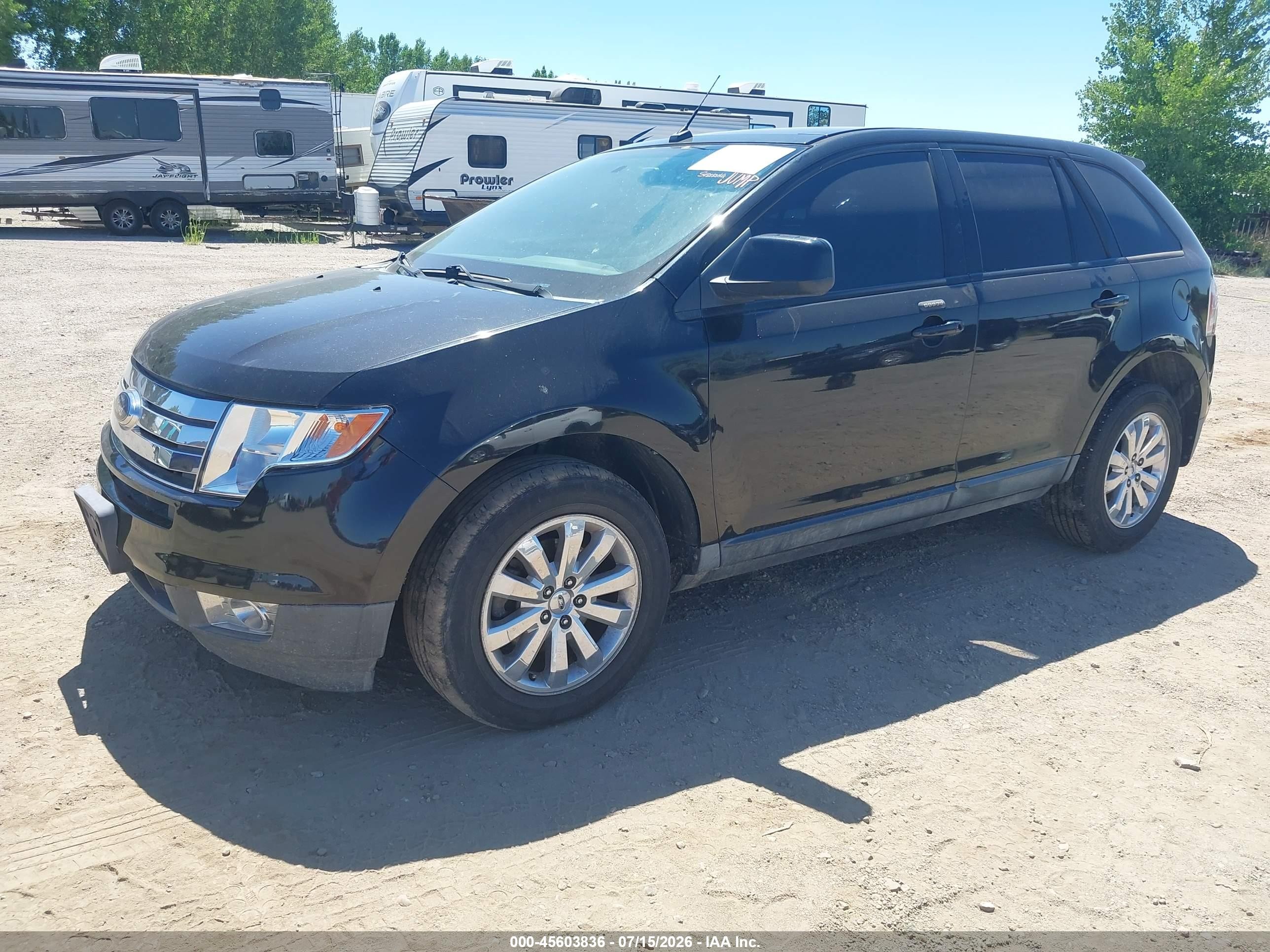 2010 Ford Edge Sel Black vin: 2FMDK3JC2ABA12412