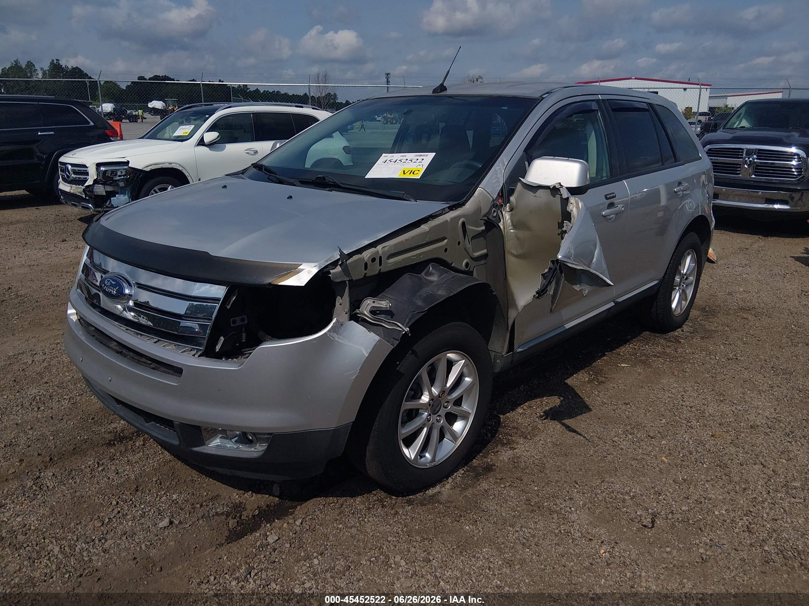 2010 Ford Edge Sel White vin: 2FMDK3JC2ABA47970