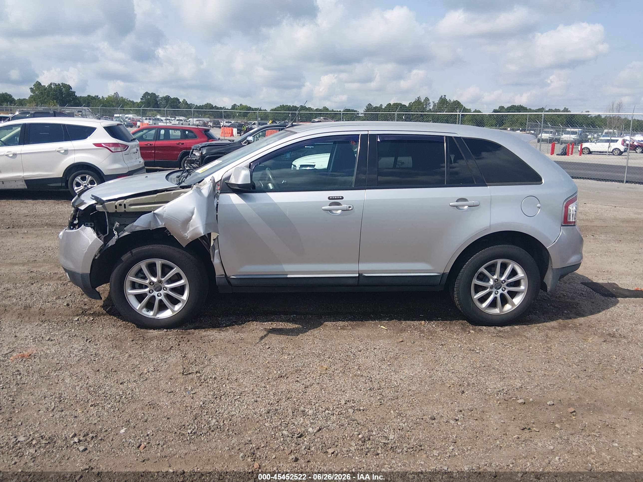 2010 Ford Edge Sel White vin: 2FMDK3JC2ABA47970