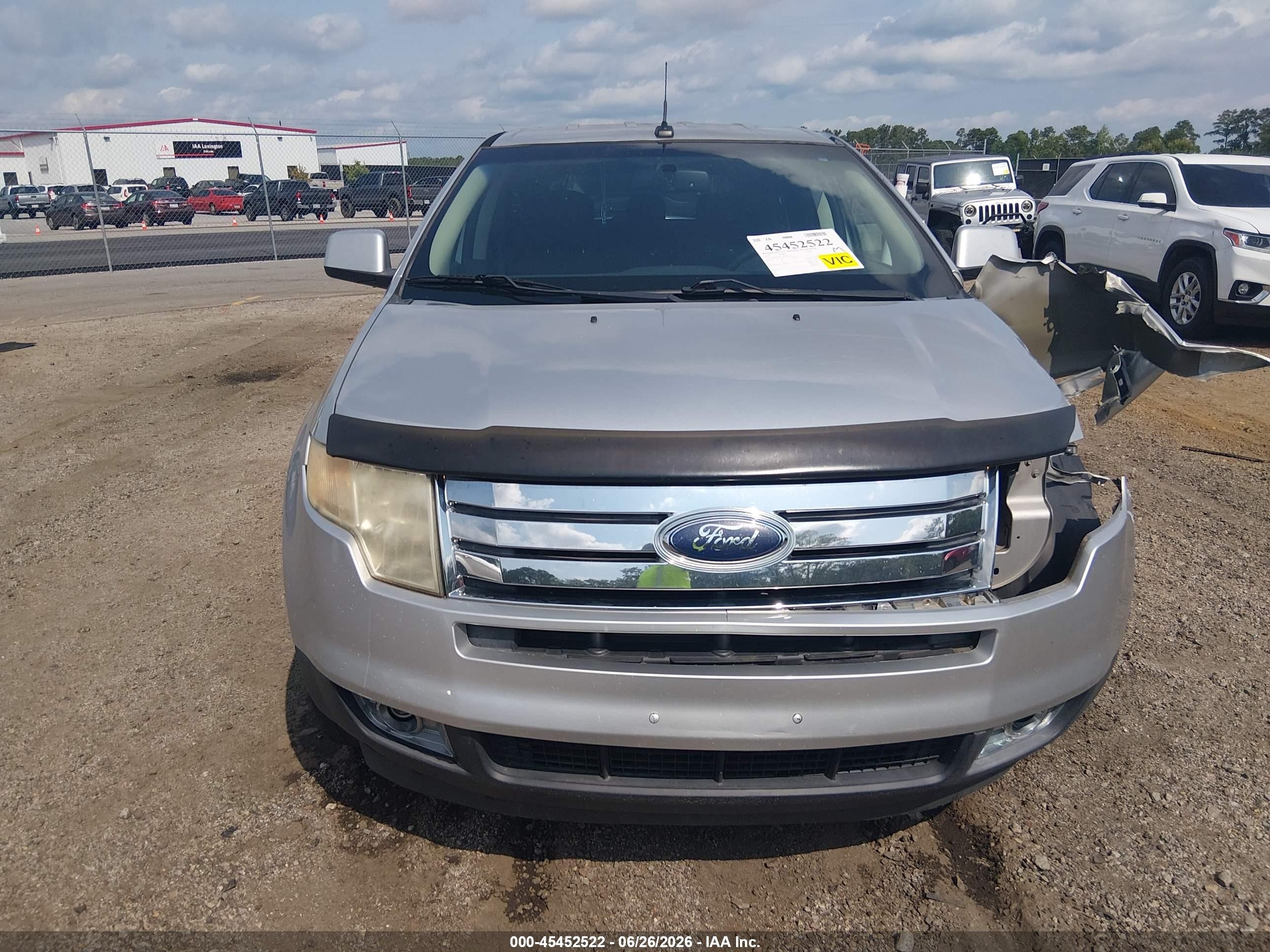 2010 Ford Edge Sel White vin: 2FMDK3JC2ABA47970